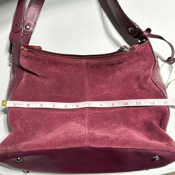 Tignanello Suede Shoulder Bag Purse - Picture 12 of 16